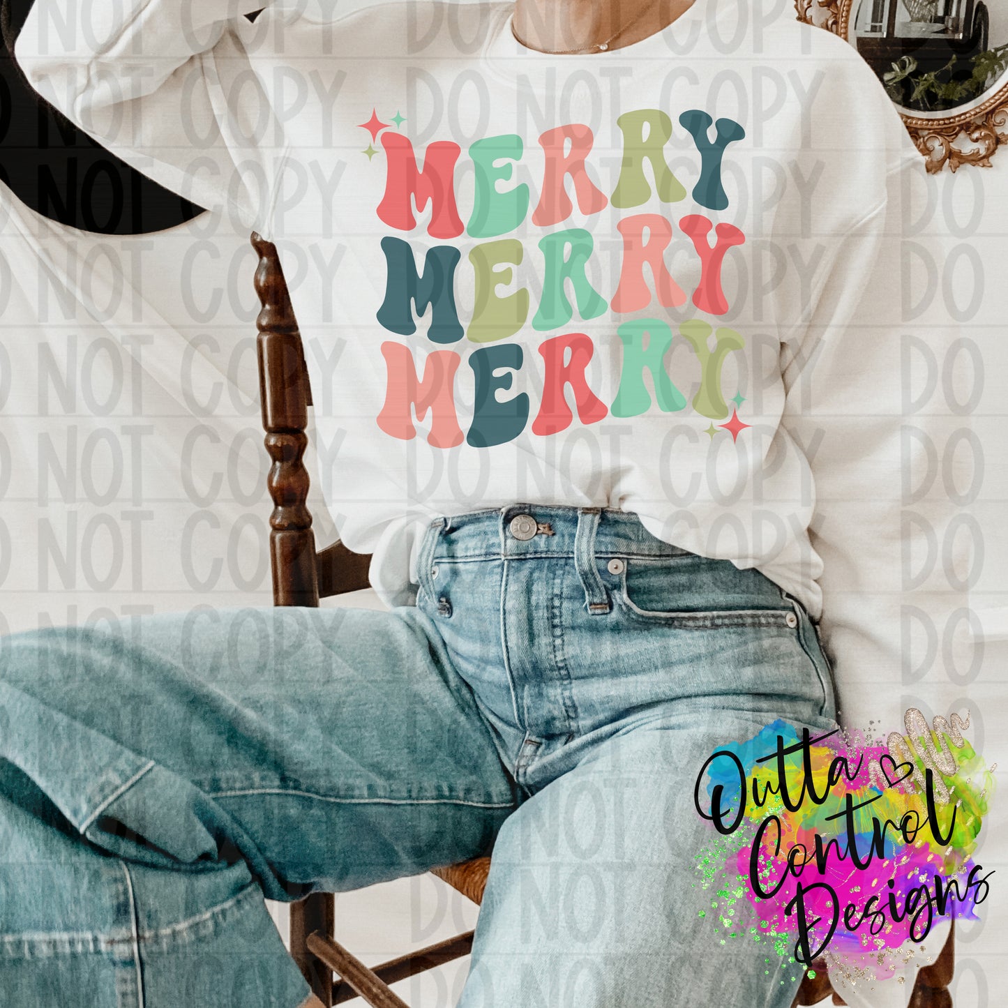 Merry Merry Merry Ready To Press Sublimation and DTF Transfer