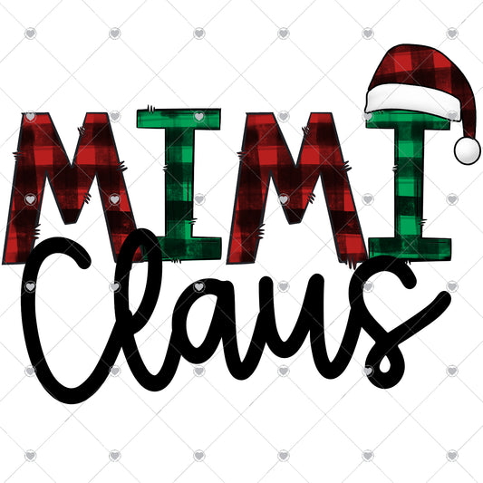 Mimi Claus Ready To Press Sublimation and DTF Transfer