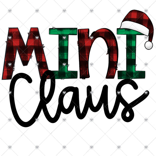 Mini Claus Ready To Press Sublimation and DTF Transfer