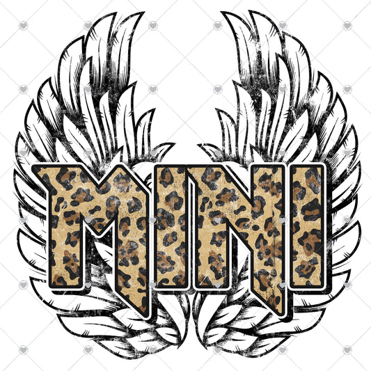 Mini Leopard | Wings Ready To Press Sublimation and DTF Transfer