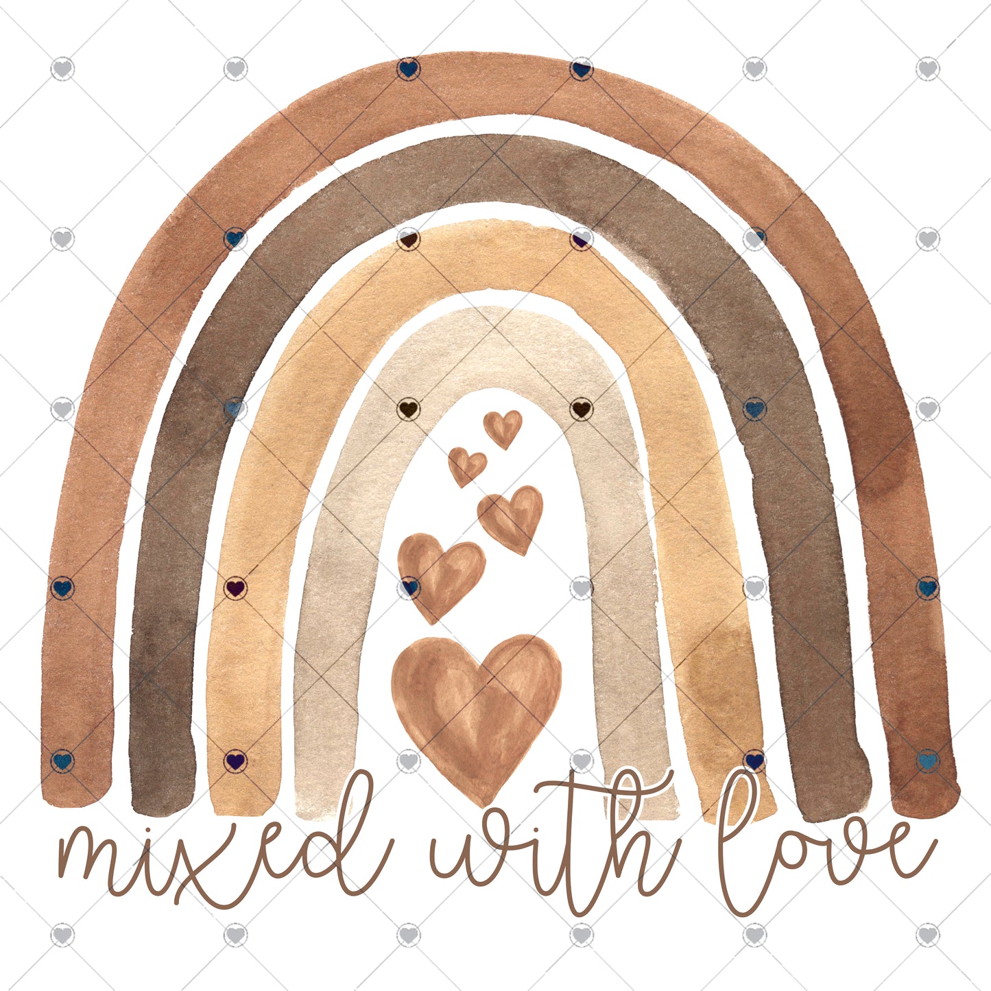 Mixed With Love Ready To Press Sublimation Transfer