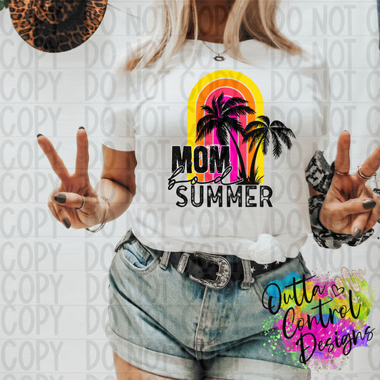 Mom Bod Summer Rainbow Ready To Press Sublimation and DTF Transfer