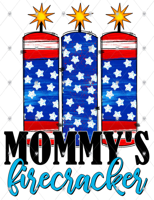 Mommy's Firecracker Ready To Press Sublimation Transfer