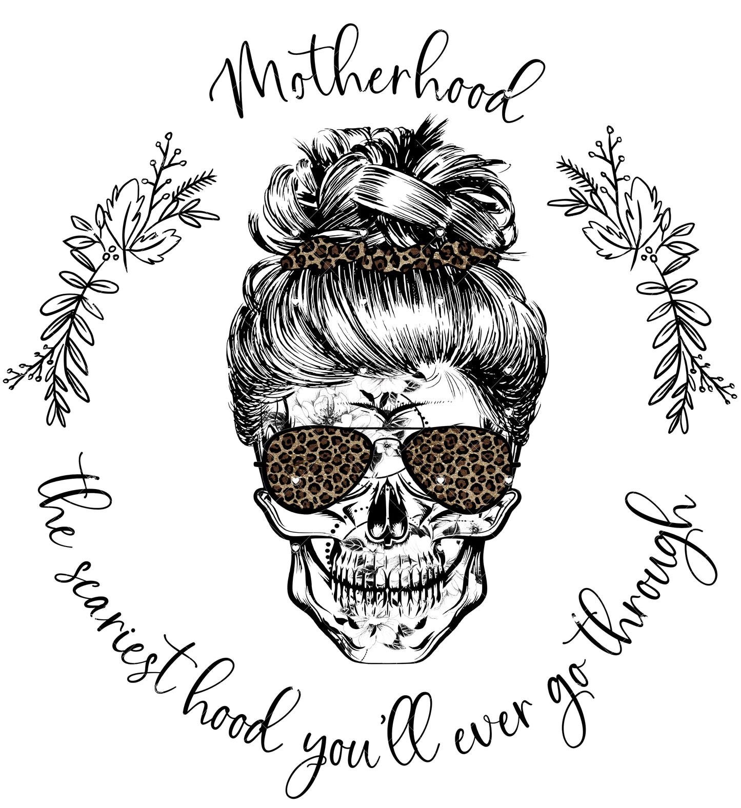 Motherhood the scariest hood Ready To Press Sublimation Transfer