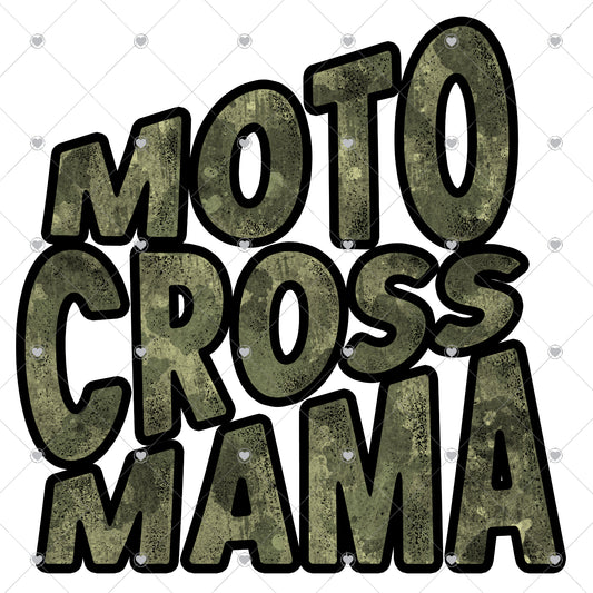 Moto Cross Mama Ready To Press Sublimation and DTF Transfer