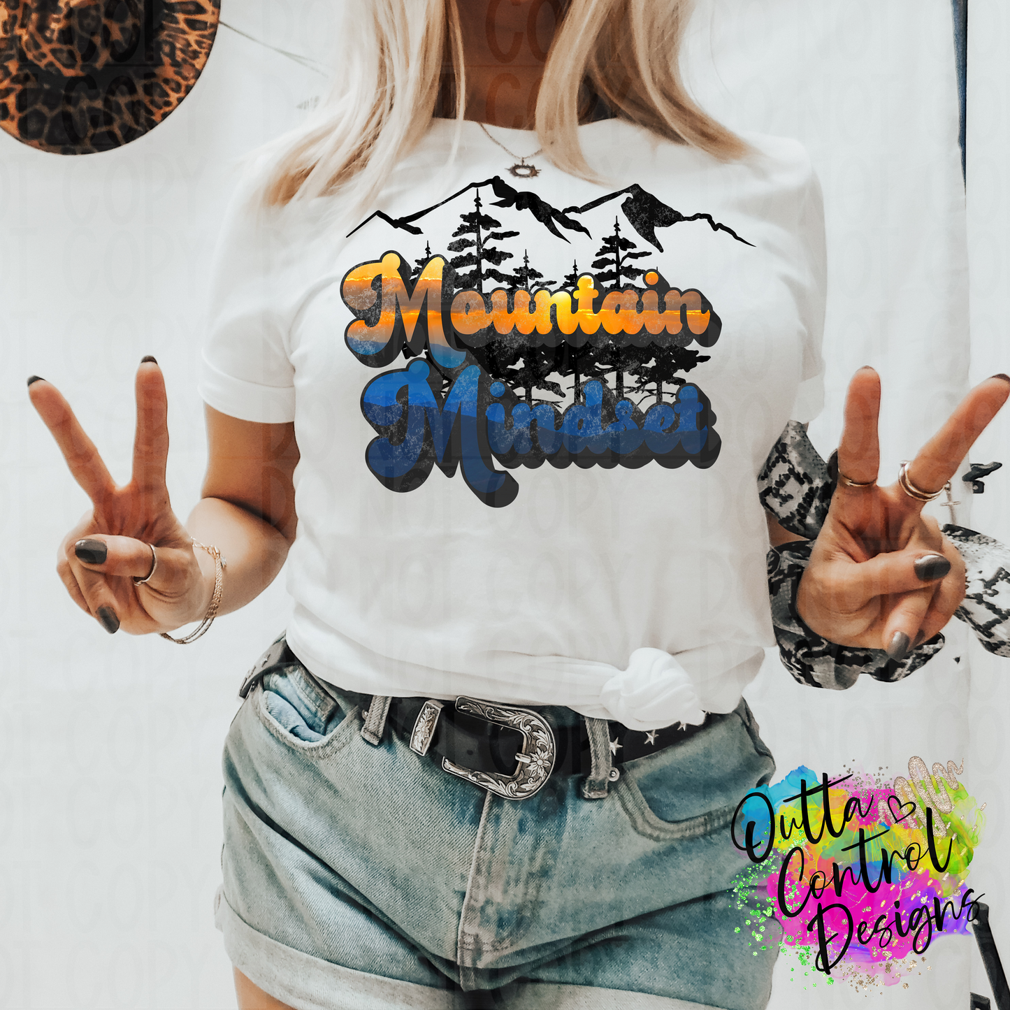 Mountain Mindset Ready To Press Sublimation and DTF Transfer