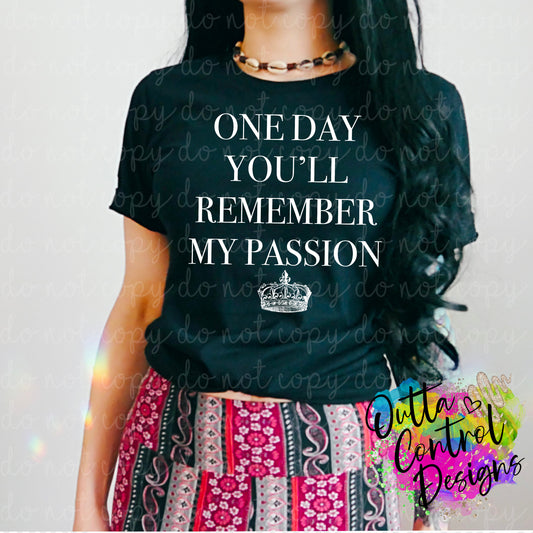 My Passion | White Ready To Press Sublimation and DTF Transfer
