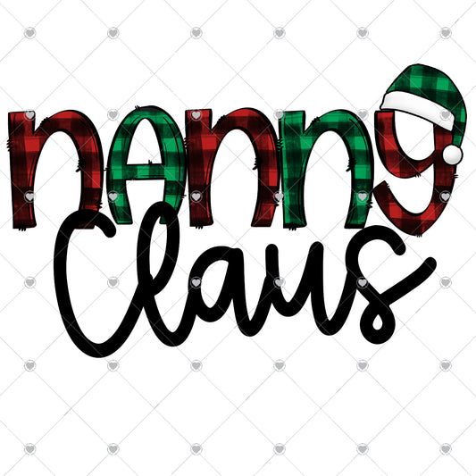 Nanny Claus Ready To Press Sublimation and DTF Transfer