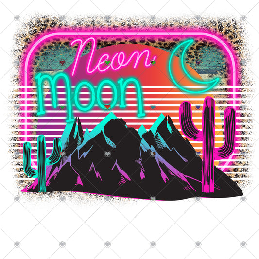 Neon Moon Ready To Press Sublimation and DTF Transfer