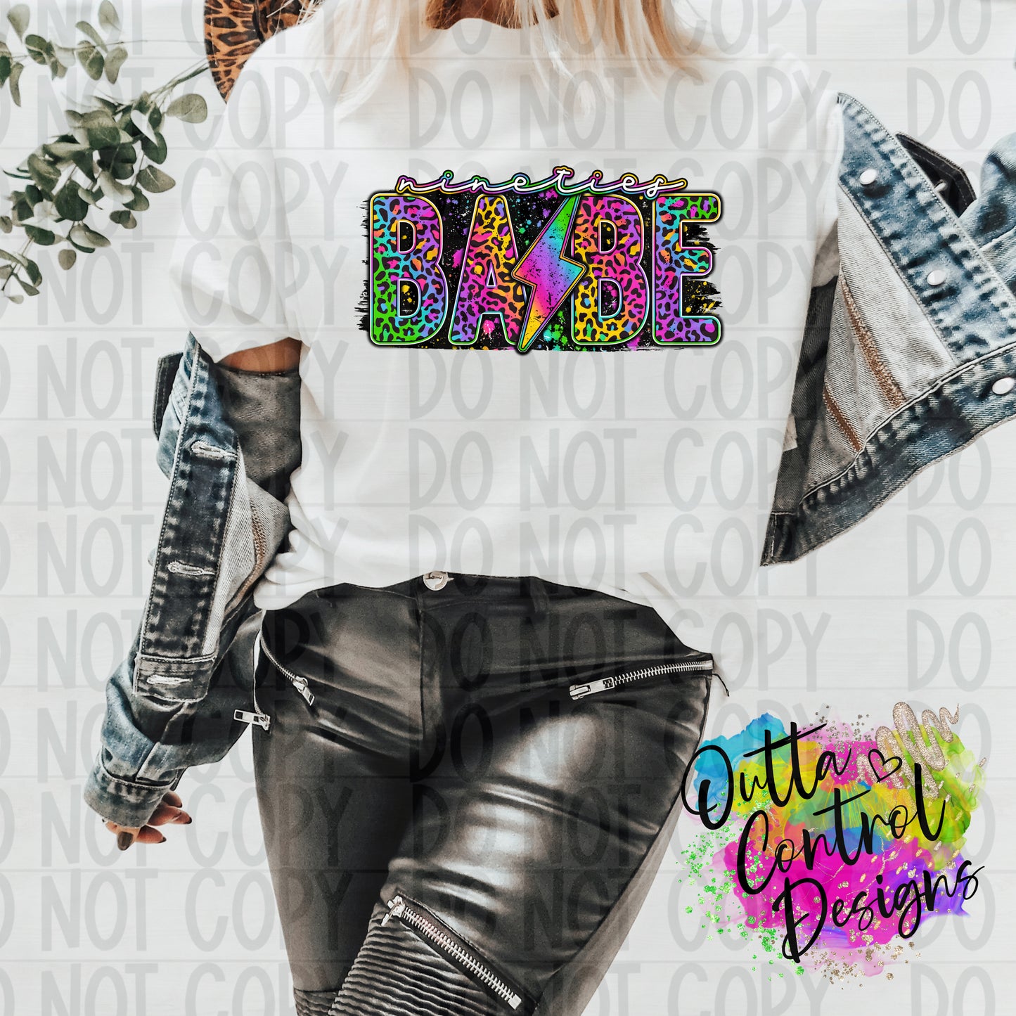 Nineties Babe Ready To Press Sublimation and DTF Transfer