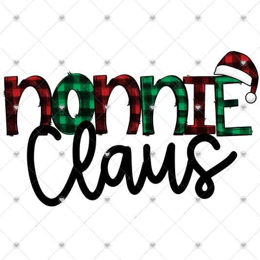 Nonnie Claus Ready To Press Sublimation and DTF Transfer
