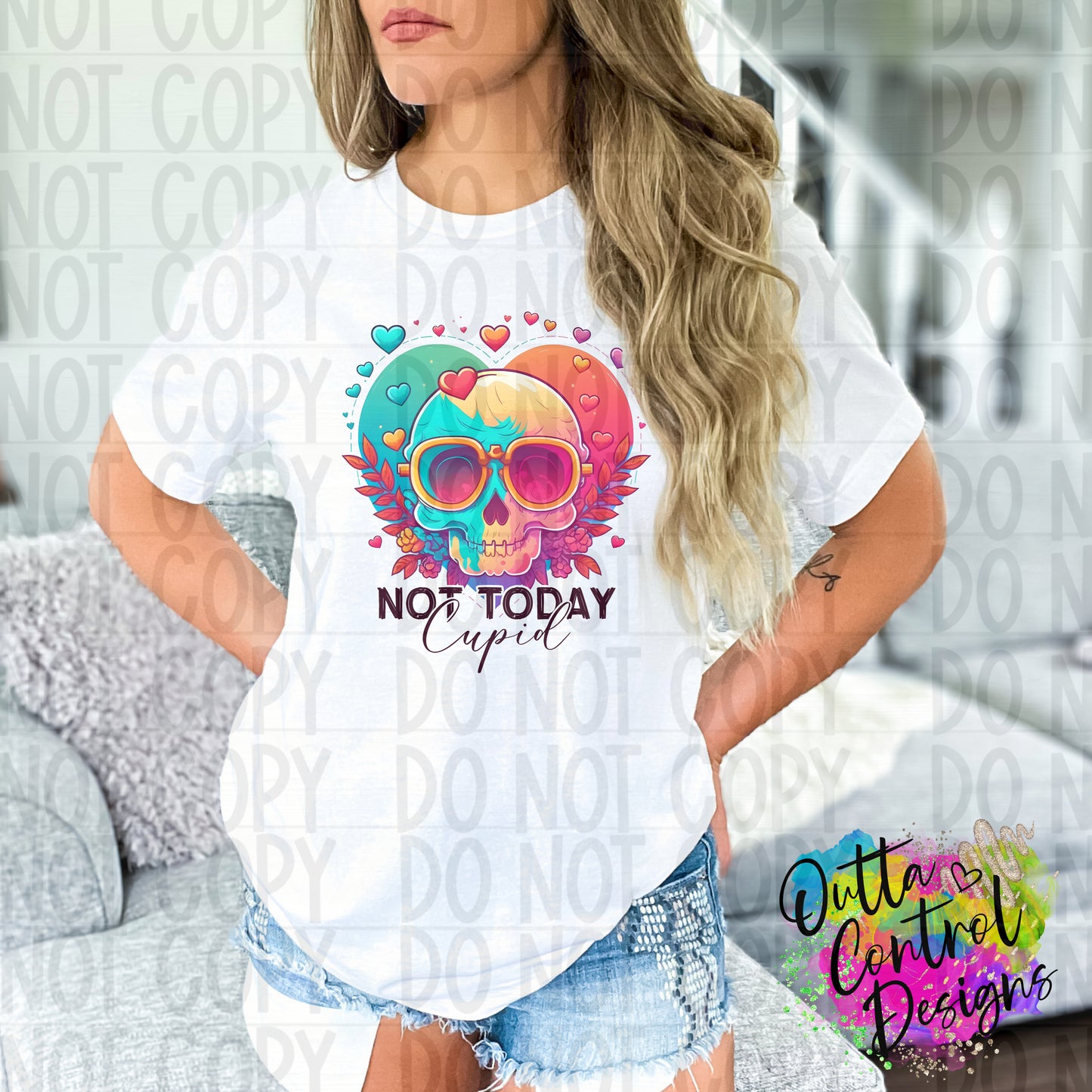 Not Today Cupid Ready to Press Sublimation and DTF Transfer
