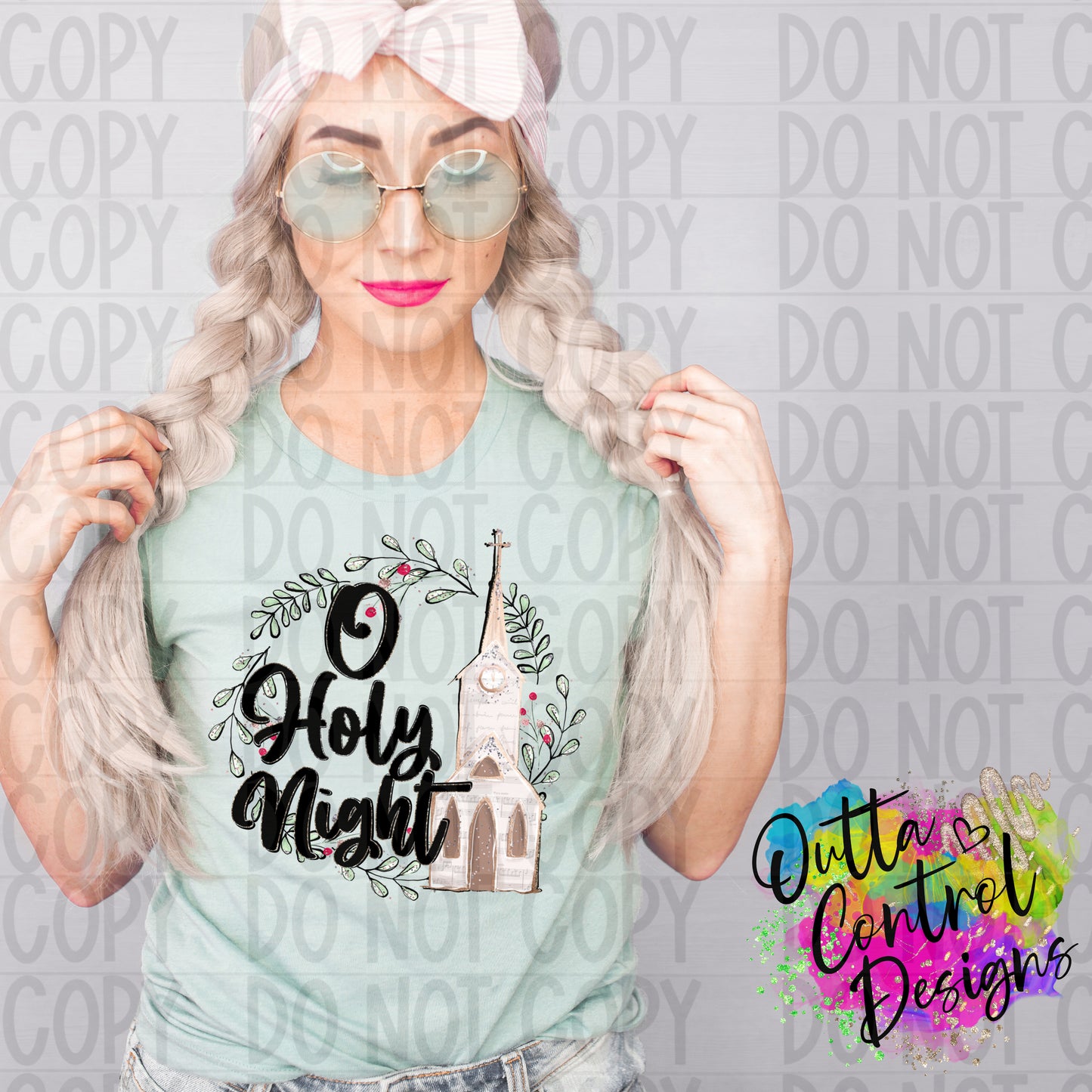 O Holy Night Ready To Press Sublimation and DTF Transfer