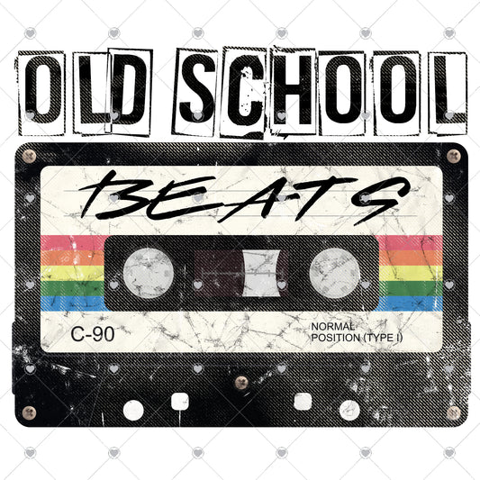 Old School Beats Ready To Press Sublimation and DTF Transfer