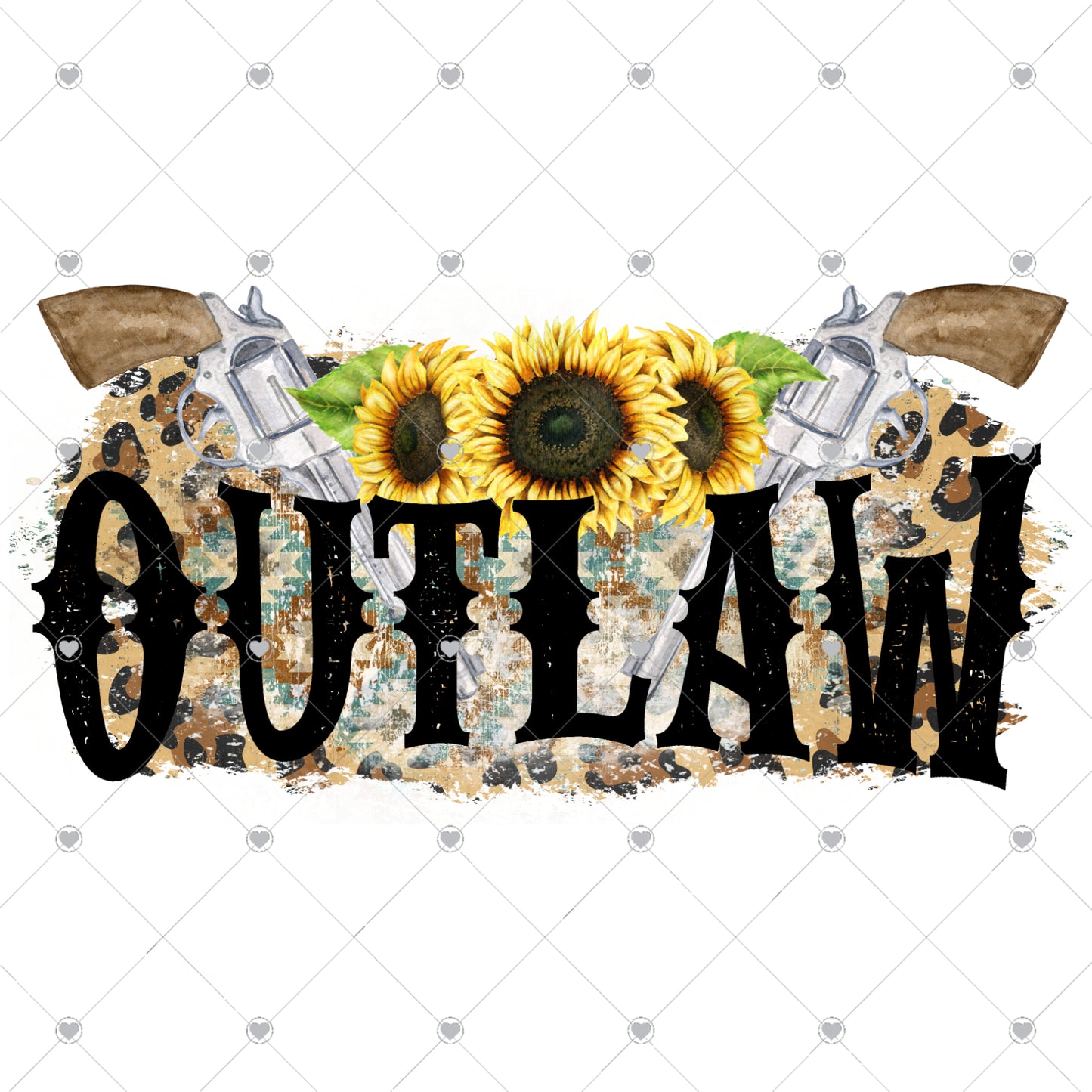 Outlaw Ready To Press Sublimation and DTF Transfer