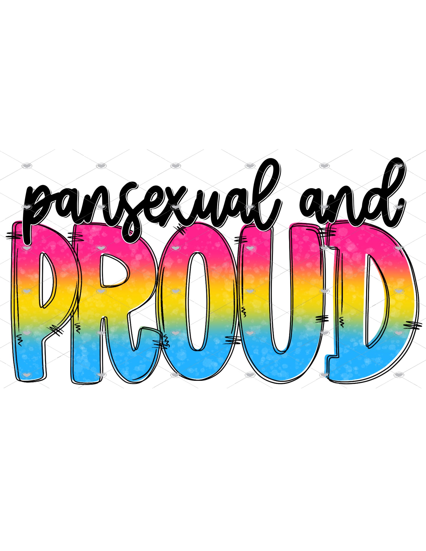 Pansexual and Proud Ready To Press Sublimation Transfer
