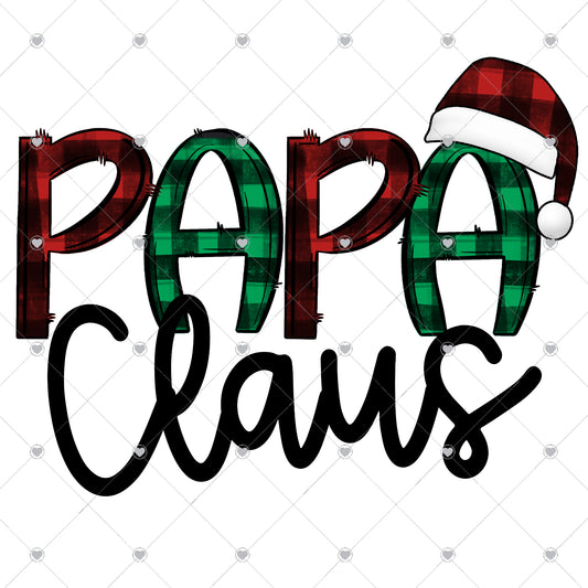 Papa Claus Ready To Press Sublimation and DTF Transfer