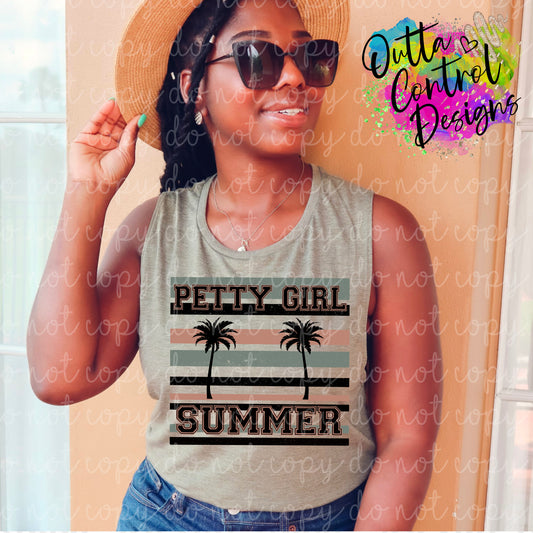 Petty Girl Summer Ready To Press Sublimation and DTF Transfer