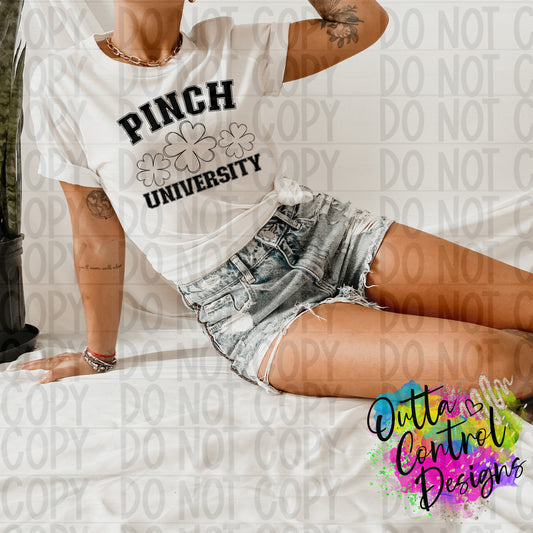 Pinch University Single Color Ready To Press Sublimation and DTF Transfer