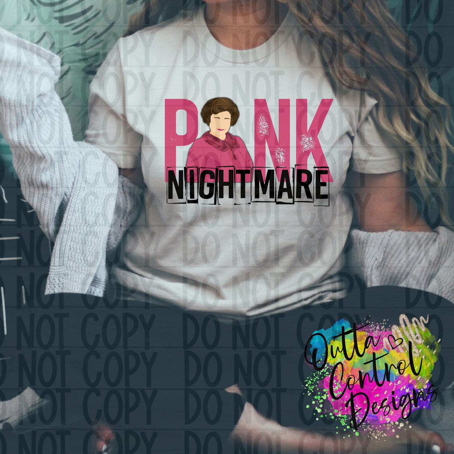 Pink Nightmare Ready To Press Sublimation and DTF Transfer