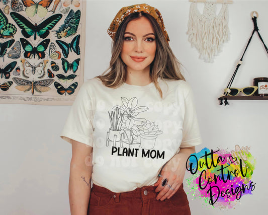 Plant Mom Ready To Press Sublimation and DTF Transfer