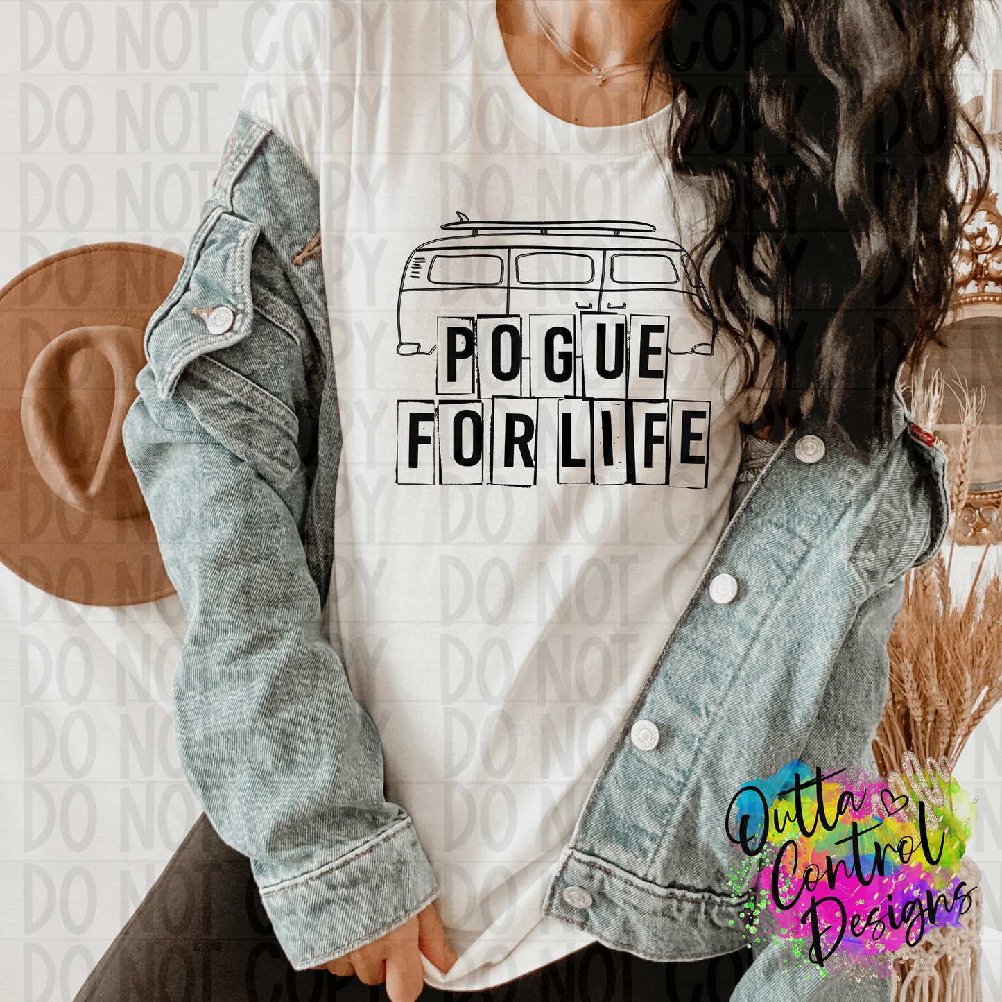 Beach life for life Outline Ready To Press Sublimation and DTF Transfer