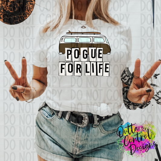 Beach life for life doodle Ready To Press Sublimation and DTF Transfer