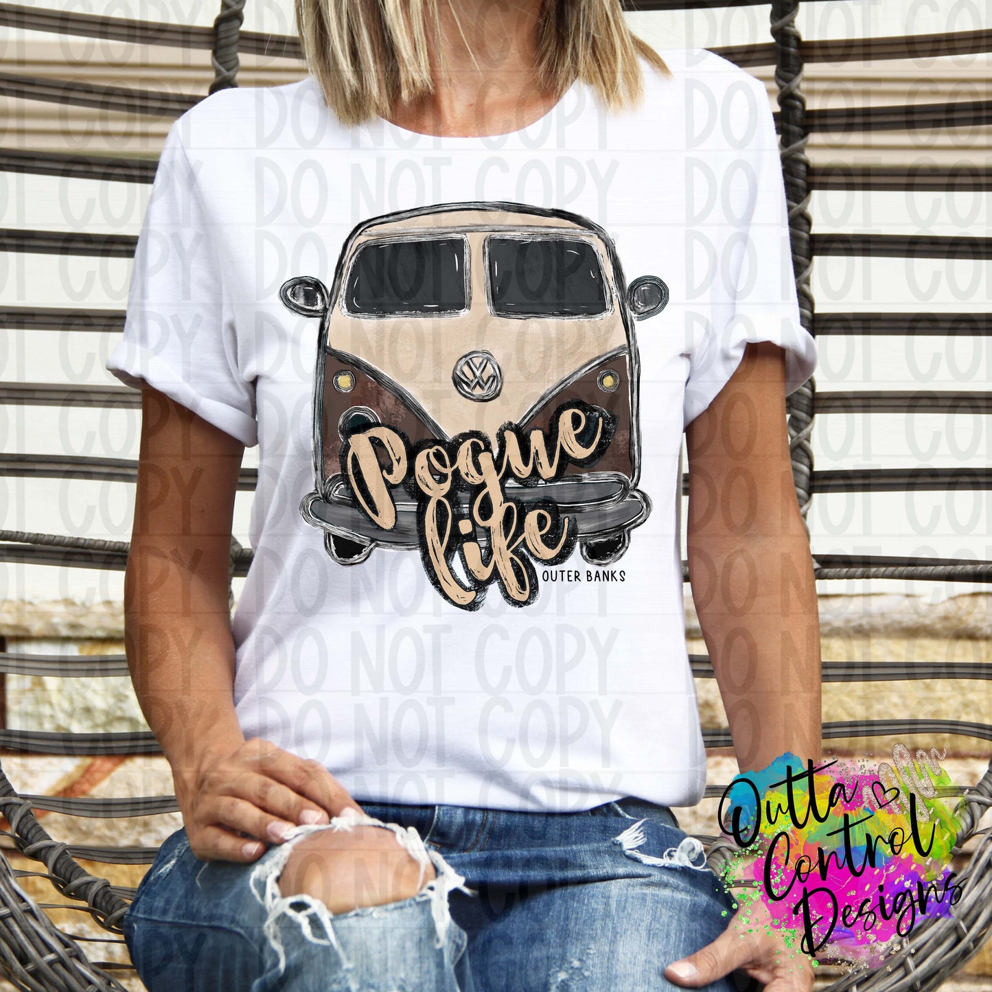 Beach Van Ready To Press Sublimation and DTF Transfer