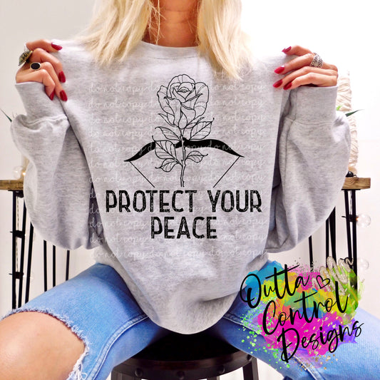 Protect your Peace Ready To Press Sublimation and DTF Transfer