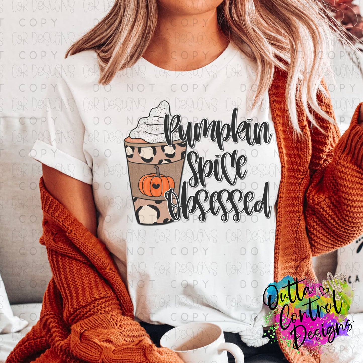 Pumpkin spice obessed Ready To Press Sublimation and DTF Transfer