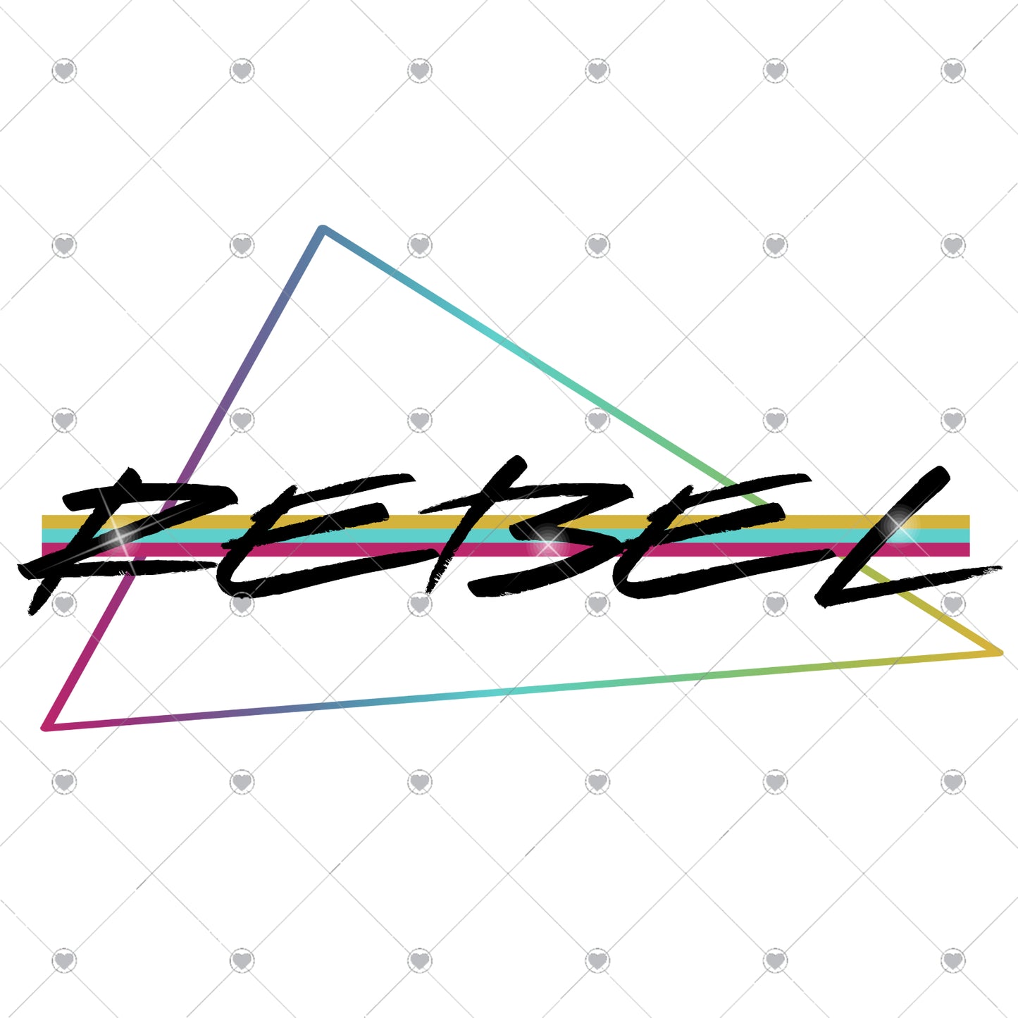 Rebel | Rainbow Ready To Press Sublimation and DTF Transfer