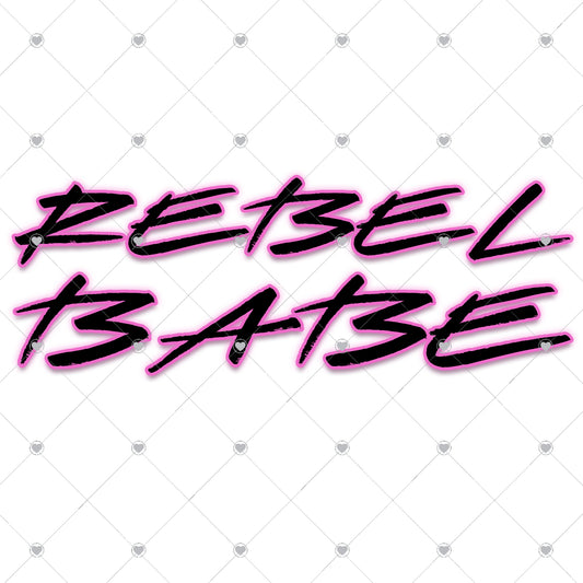 Rebel Babe | Retro Ready To Press Sublimation and DTF Transfer