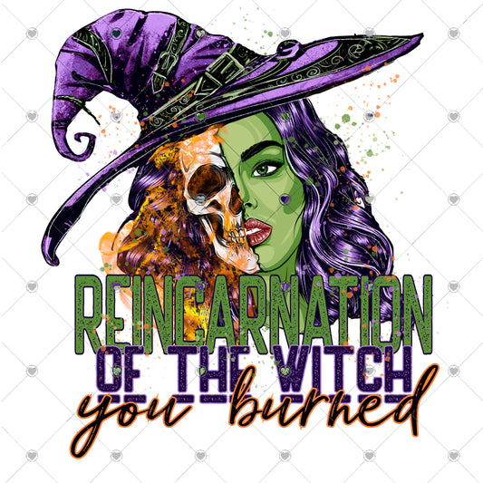 Reincarnation of The Witch Ready To Press Sublimation Transfer