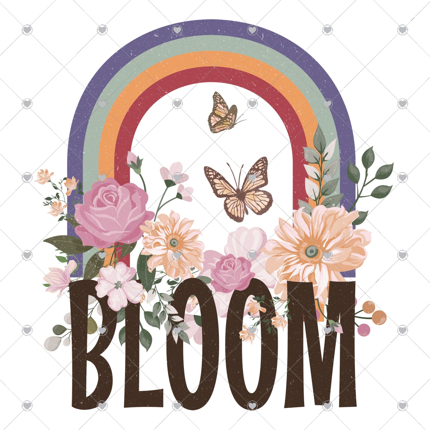 Bloom Rainbow Ready To Press Sublimation and DTF Transfer