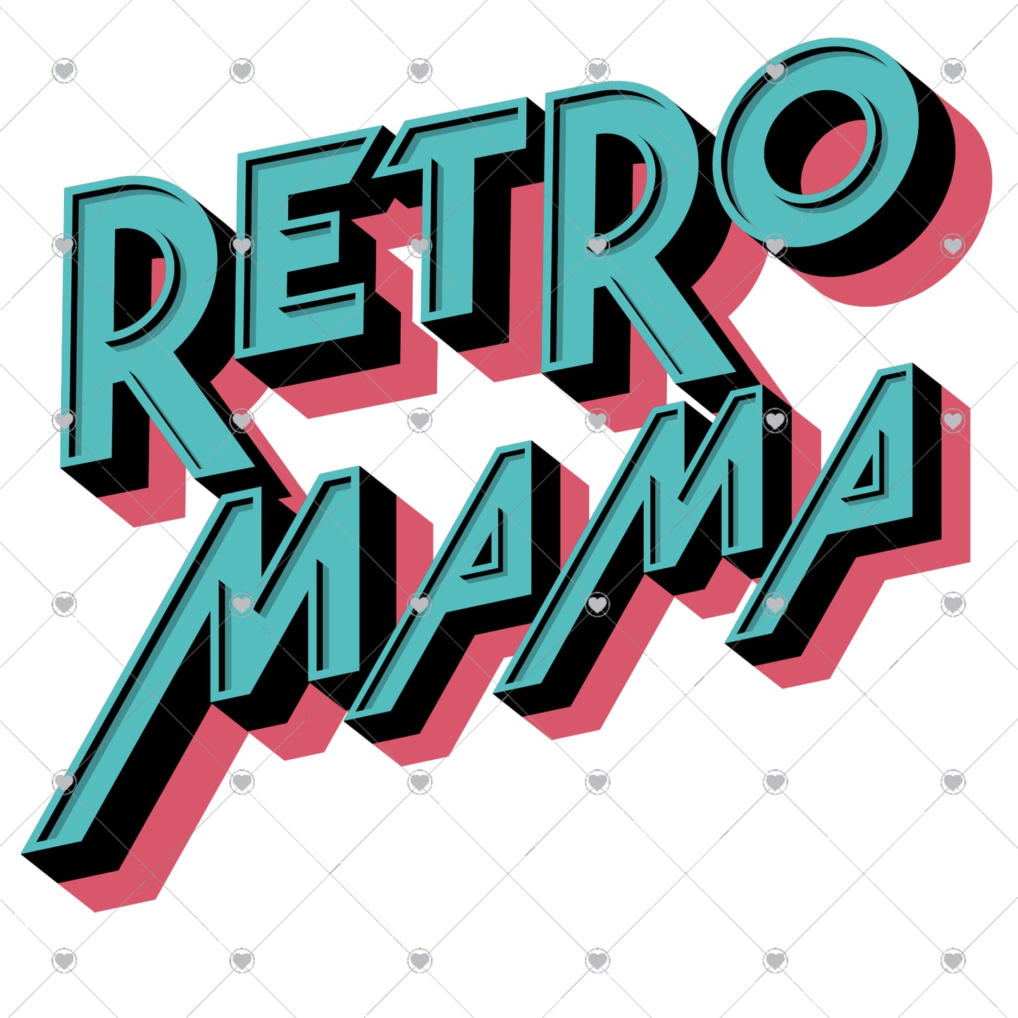 Retro Mama Ready To Press Sublimation and DTF Transfer