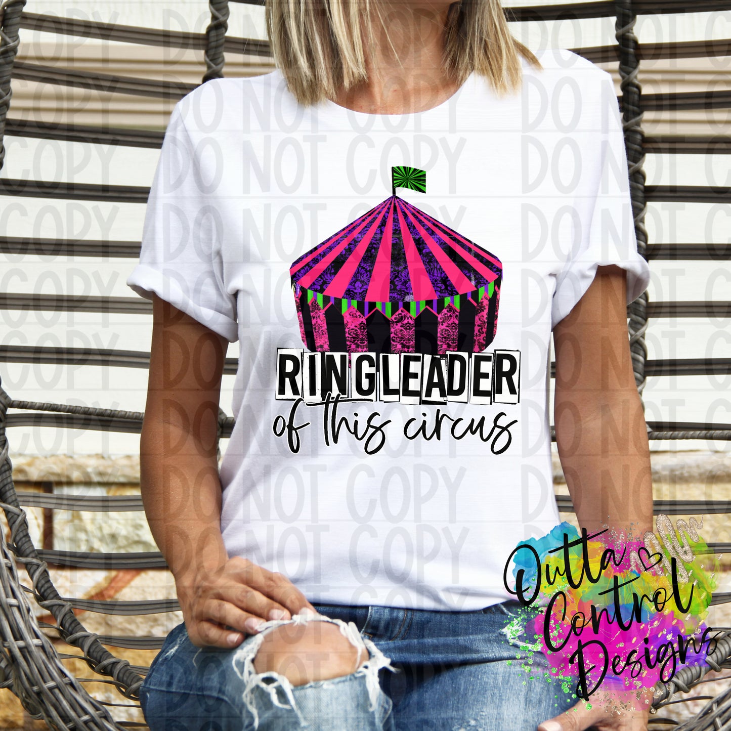 Ringleader Of This Circus | 2 Ready To Press Sublimation and DTF Transfer