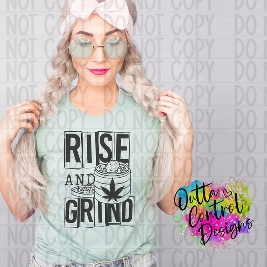 Rise and Grind Ready To Press Sublimation and DTF Transfer
