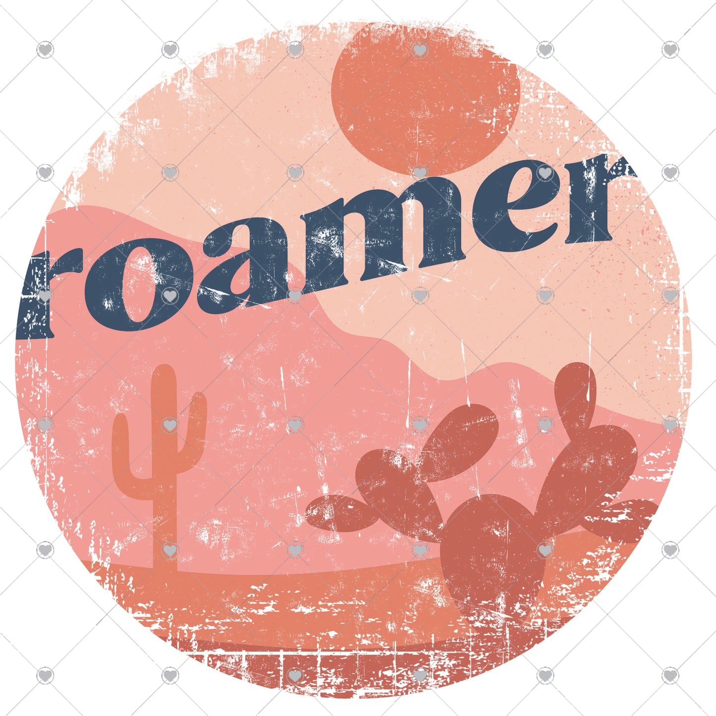 Roamer | Desert Circle Ready To Press Sublimation and DTF Transfer
