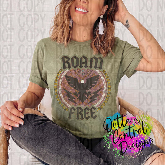 Roam Free Ready To Press Sublimation and DTF Transfer