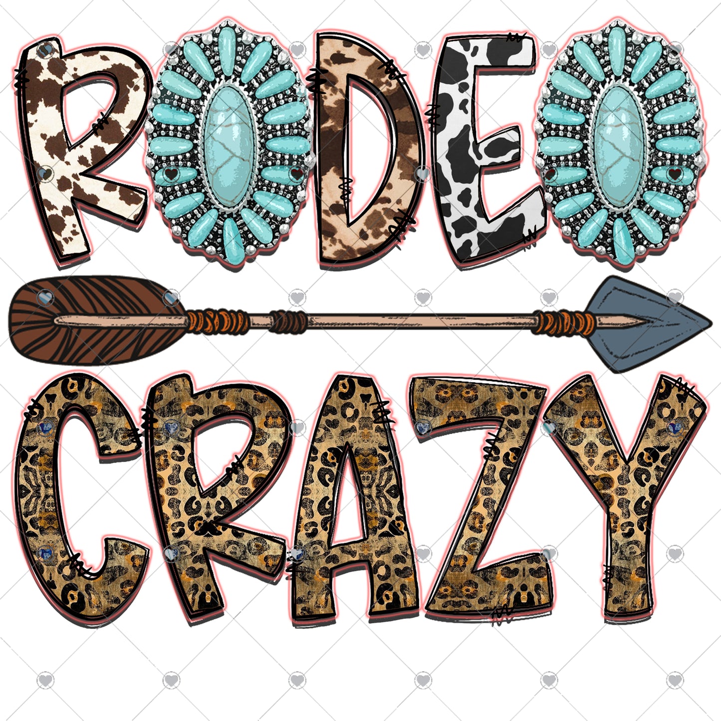 Rodeo Crazy Ready To Press Sublimation and DTF Transfer