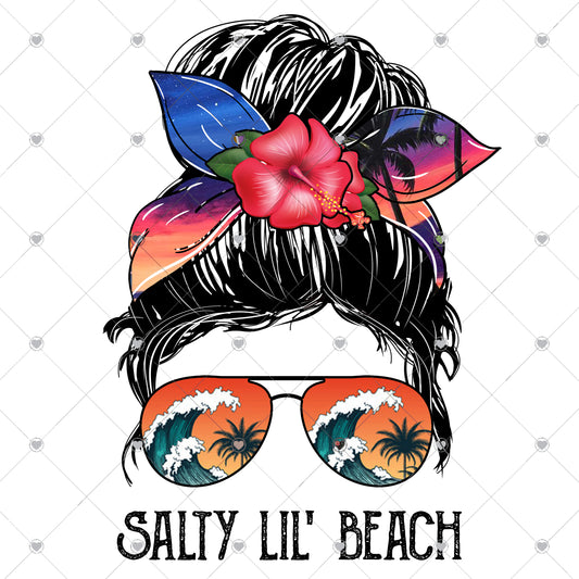 Salty Lil Beach Ready To Press Sublimation and DTF Transfer