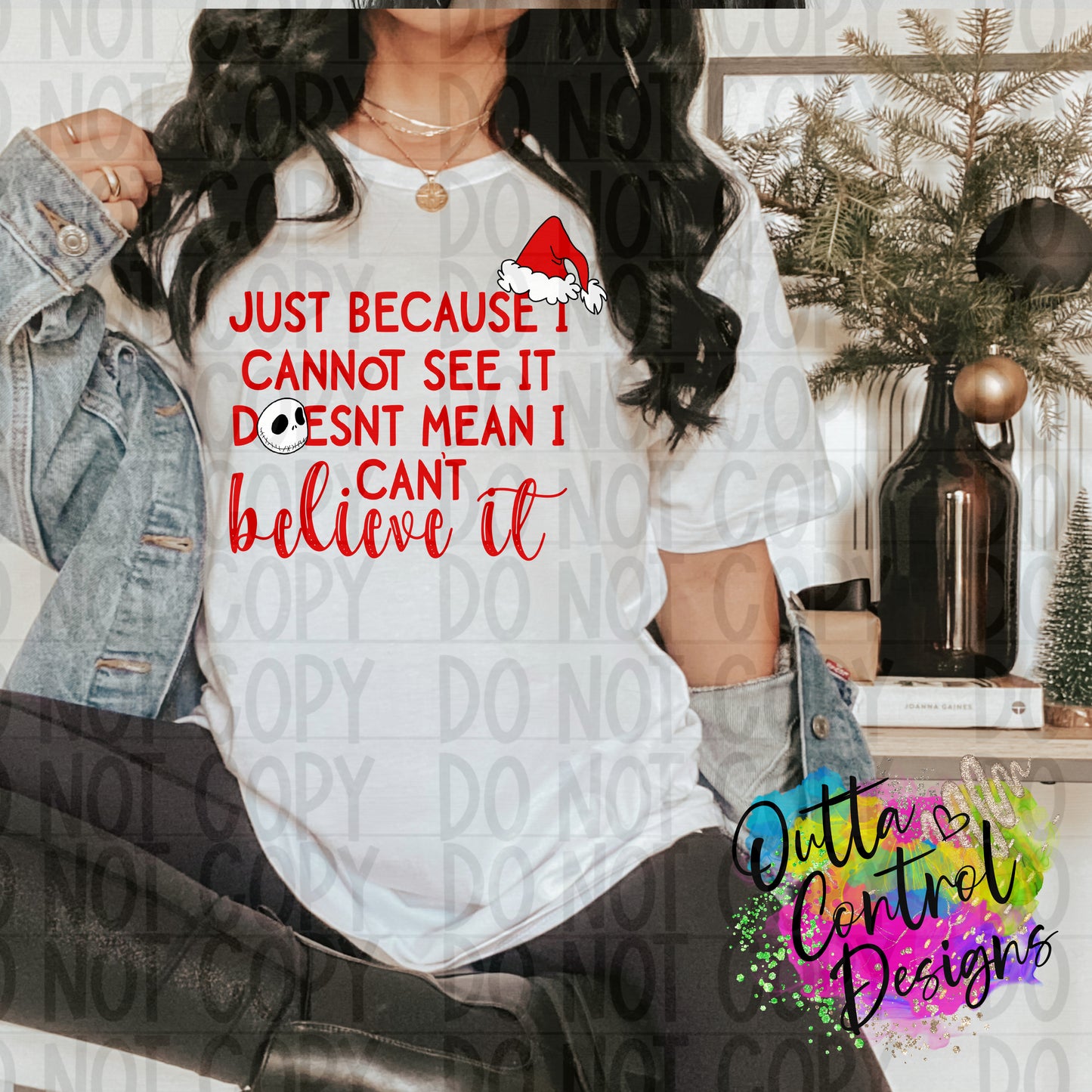 Believe It Santa Ready To Press Sublimation and DTF Transfer