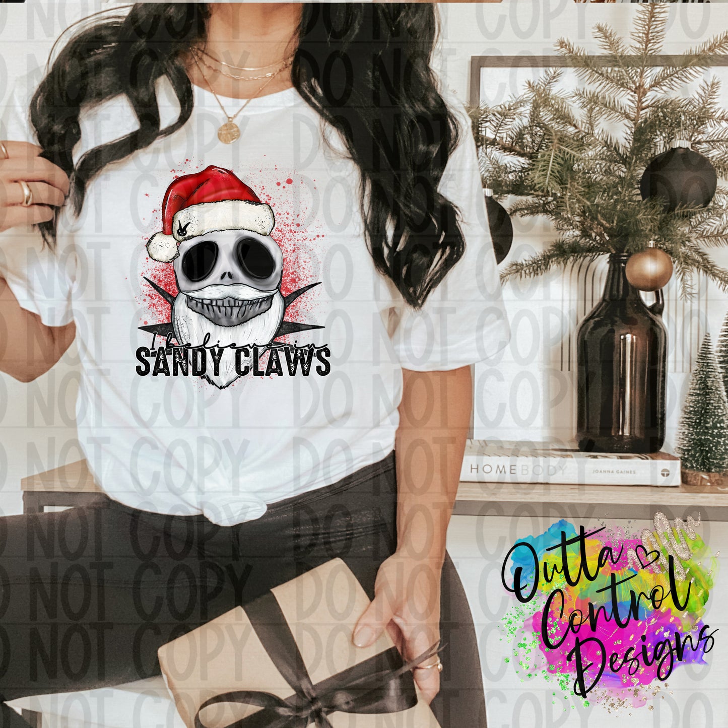 Santa Claws Ready To Press Sublimation and DTF Transfer