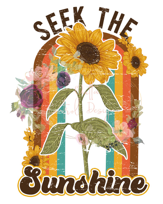 Seek the Sunshine Ready To Press Sublimation and DTF Transfer