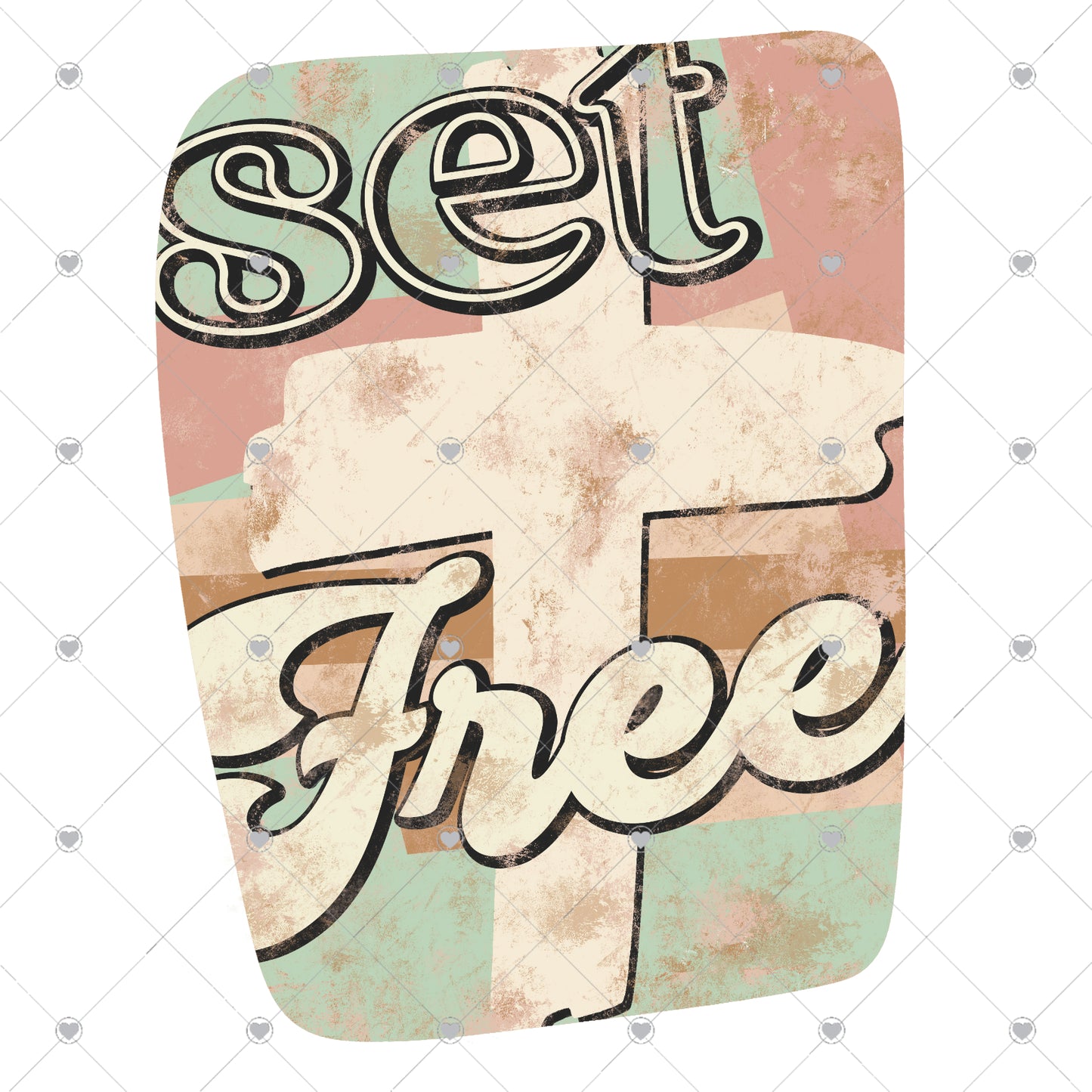 Set Free | Cross Ready To Press Sublimation and DTF Transfer