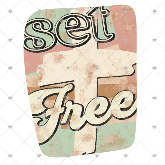 Set Free | Cross Ready To Press Sublimation and DTF Transfer