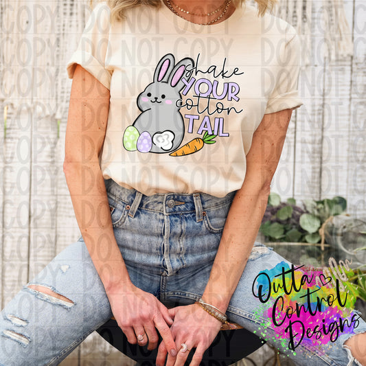 Shake Your Cotton Tail Ready To Press Sublimation and DTF Transfer