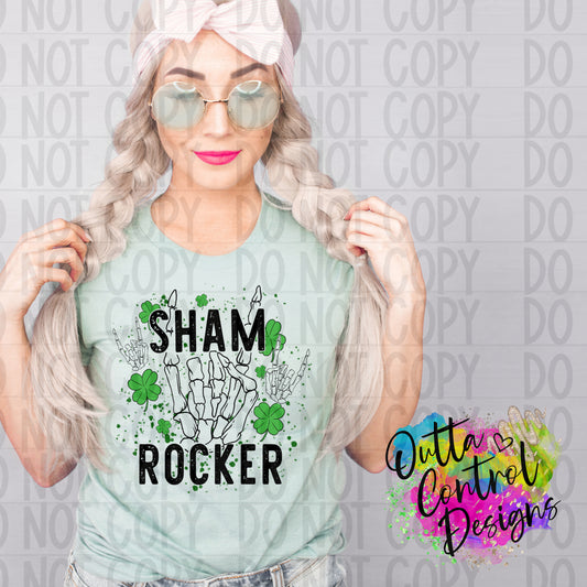 Sham Rocker | 2 Ready to Press Sublimation and DTF Transfer