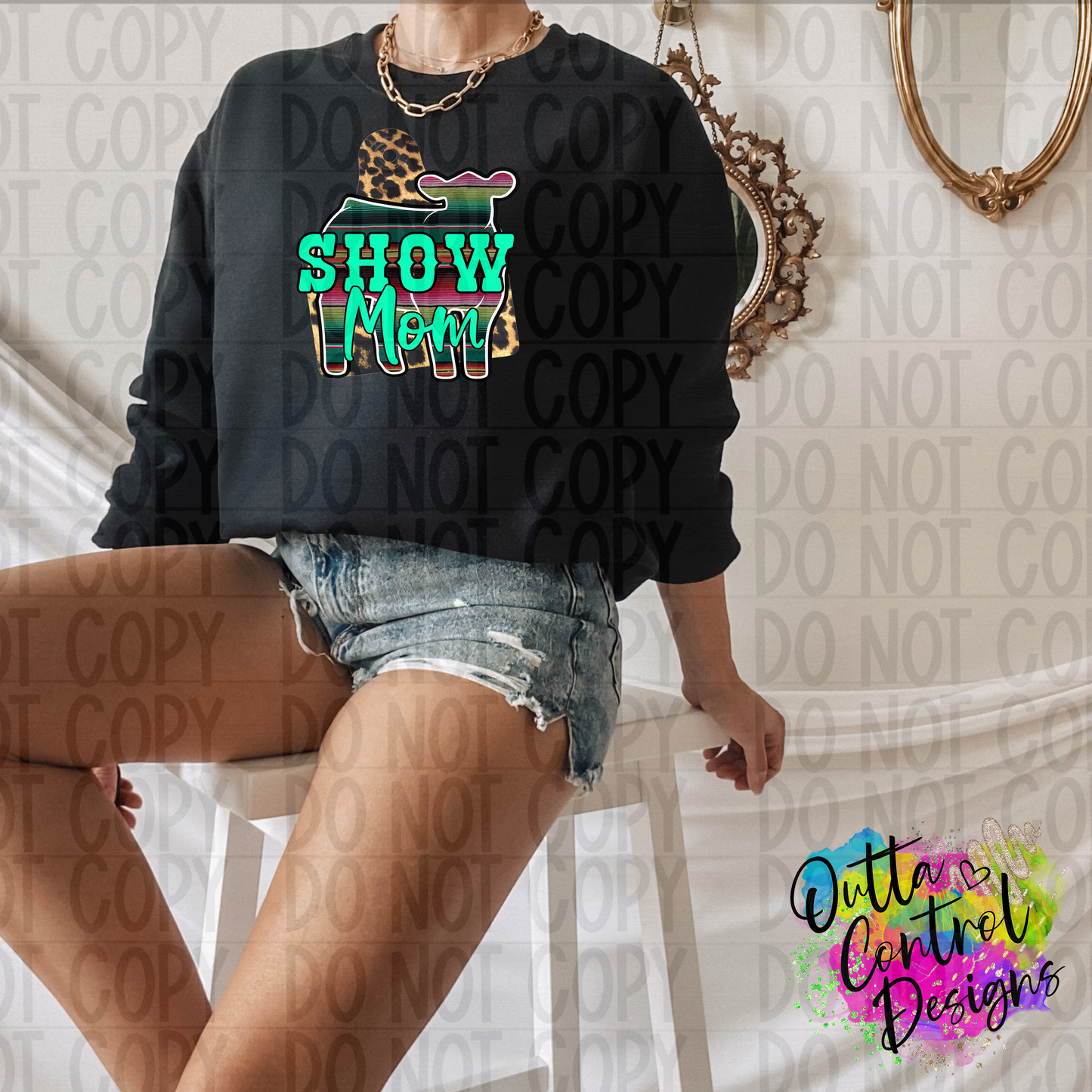 Show Mom | Leopard Calf Ready To Press Sublimation and DTF Transfer