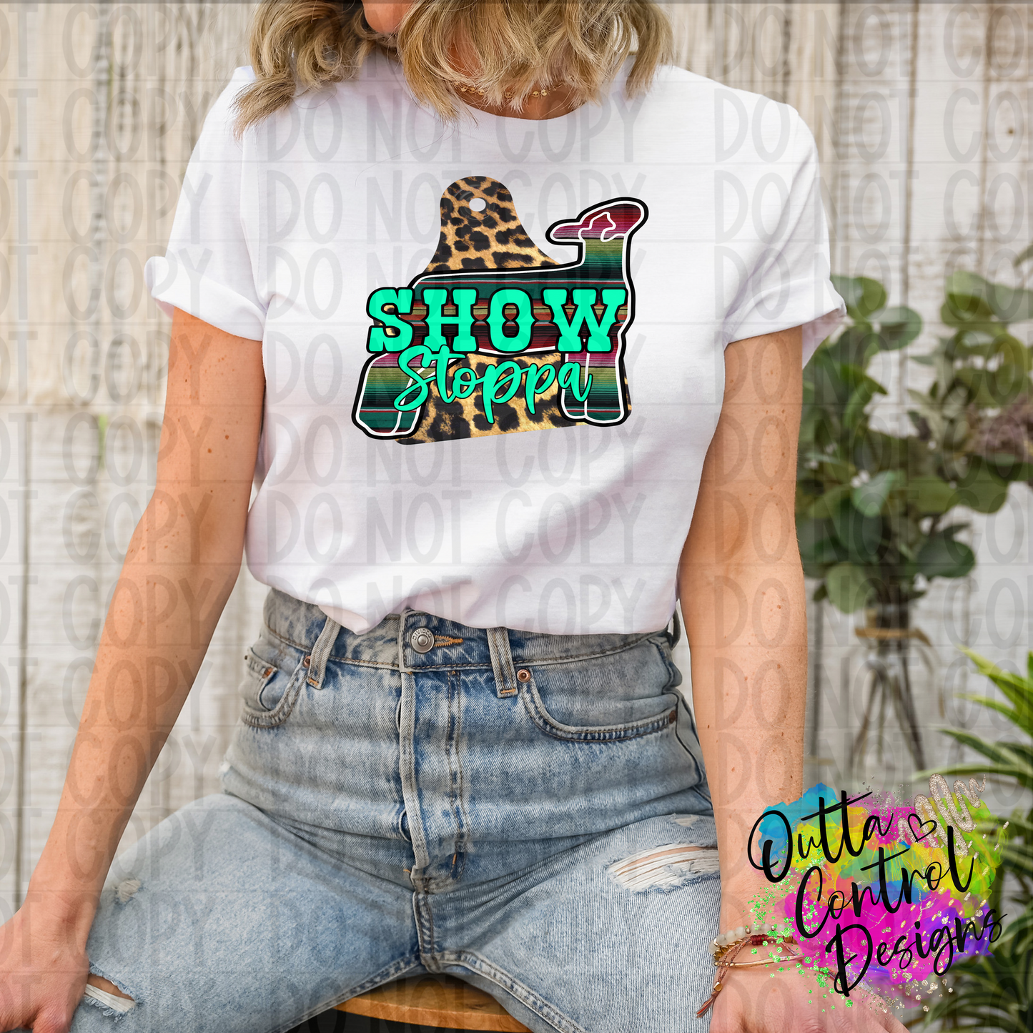 Show Stoppa | Leopard Lamb Ready To Press Sublimation and DTF Transfer